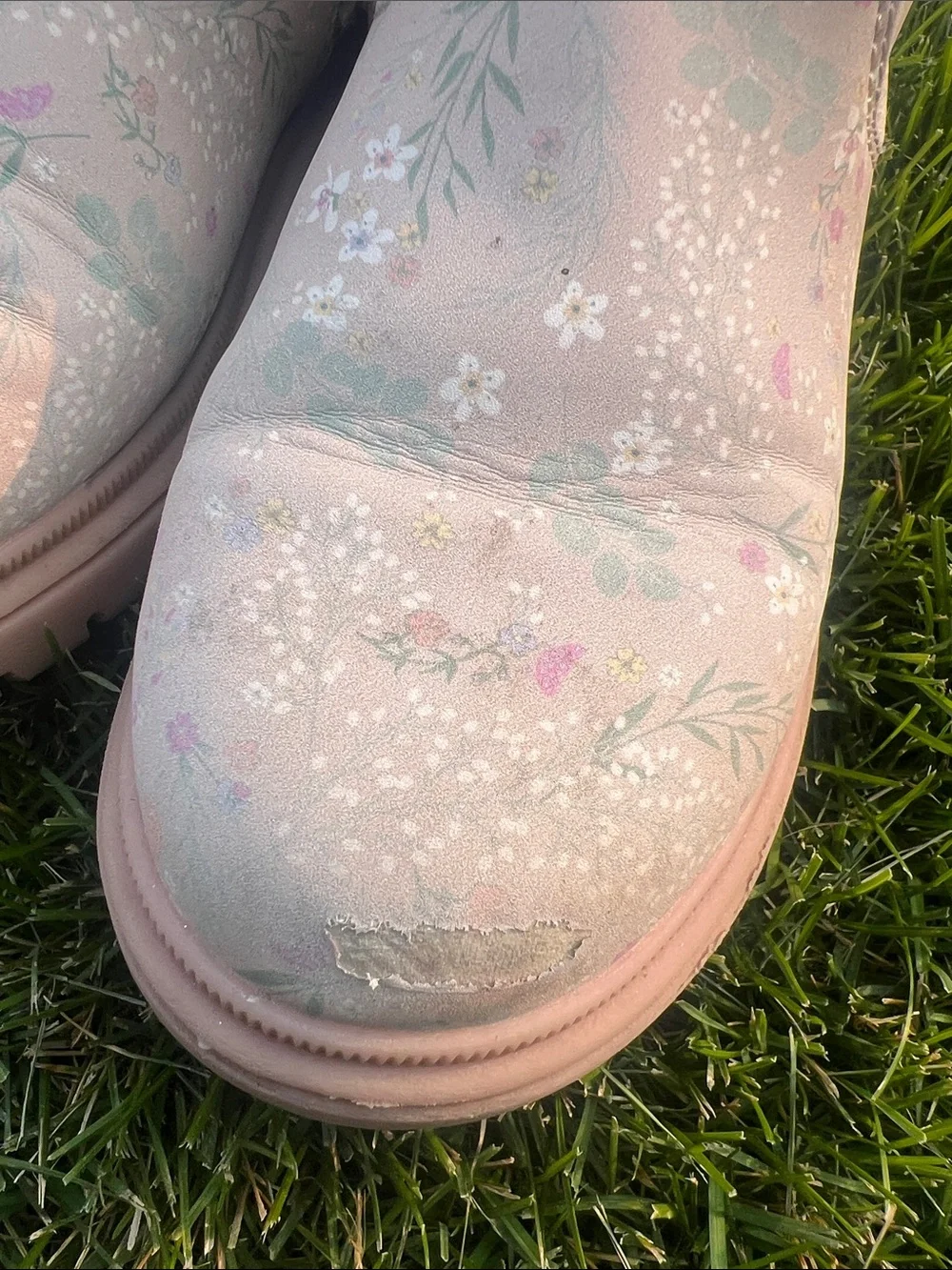 🏅 10/$10 Cat & Jack Pink Floral Girls' Ankle Boots